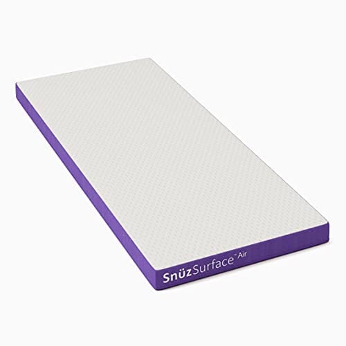 Snüz Baby Matratze, SnuzSurface Air Crib Matratze - 38cm x 89cm, Atmungsaktiv, Staubmilbenhemmend, Kinderbettmatratzen mit Abnehmbarem und Waschbarem Bezug, Geeignet von Geburt bis zum 6. Monat