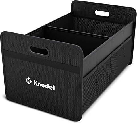 K KNODEL Car Boot Organiser, Foldable Car Boot Storage, Automotive Consoles & Organisers (Medium, Black)