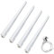 T&K TO-KING 4 Pcs 600mm Connectible Mains with Independent Switch T5 LED Under Cabinet Hard Strip Lighting Bars Hardwired LED Cupboard Light Fixtures 4000K