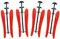 HILLHOME 4 Pack Boot Tree Shaft Boots Shapers for Knee High Tall Boots Spring Loaded Adjustable Great Support Form Shaping Inserts for Womens and Mens Shoes (Red)