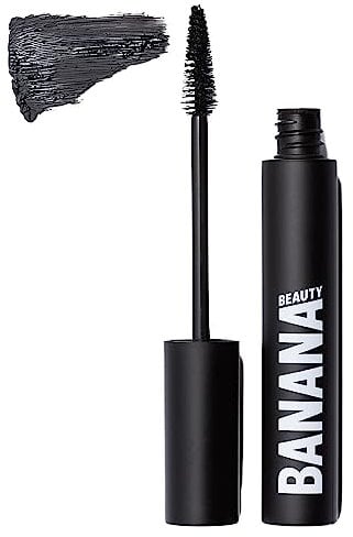 Banana Beauty vegane Mascara schwarz (Define Me) – intensiver und langanhaltender Augen Make-up Look – für dichte Wimpern und Definition