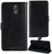 Dingshengk Nero Custodia in Pelle Flip Caso Protettiva Cover Skin Wallet per BRONDI Amico Smartphone S Nero 5.7