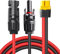 Cleqee Solar Ladekabel XT60 Adapter auf Solar Stecker Buchse Verlängerungskabel 12AWG 10ft für Akku-Pack Tragbares Kraftwerk Solargenerator
