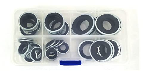 Downwind Herramienta de reparación de Surtido de la Junta del compresor del compresor de Aire Acondicionado R134A R12 60 PCS