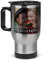 Tassendruck Edelstahl-Thermobecher selbst gestalten individuell mit Text und/oder Foto - Coffee to Go Becher, Reisebecher BPA-frei, Camping, Büro | Personalisiertes Geschenk, Silber, 390 ml