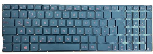 T-ProTek DEUTSCHE - Tastatur Schwarz mit Rot beschriftet kompatibel für Asus VivoBook X556UQ-XO075T