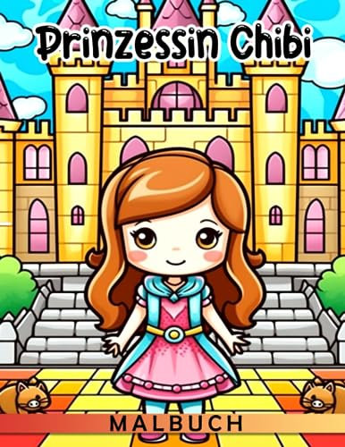 Prinzessin Chibi Malbuch: Malvorlagen und hochwertige Bilder in Premium-Qualität | Schöne Geschenke für Kinder und beste Idee für Fans Mädchen in 85x11 Zoll