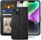 YATWIN Kompatibel mit iPhone 14 Hülle und iPhone 14 Handyhülle +1 Stück Panzerglas Schutzfolie, Klapphülle Premium Leder Brieftasche Schutzhülle Handytasche für iPhone 14 Case, Schwarz