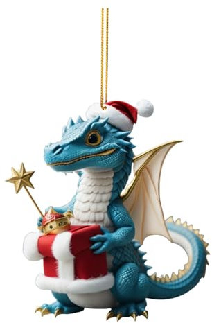 1 Stück Tannenbaumschmuck Niedlicher Basteln Weihnachten Ornamente Deko Weihnachten Cartoon Weihnachtsdeko Funny Anhänger Weihnachtsbaum Anhänger Acryl Weihnachtsdekoration Auto Anhänger