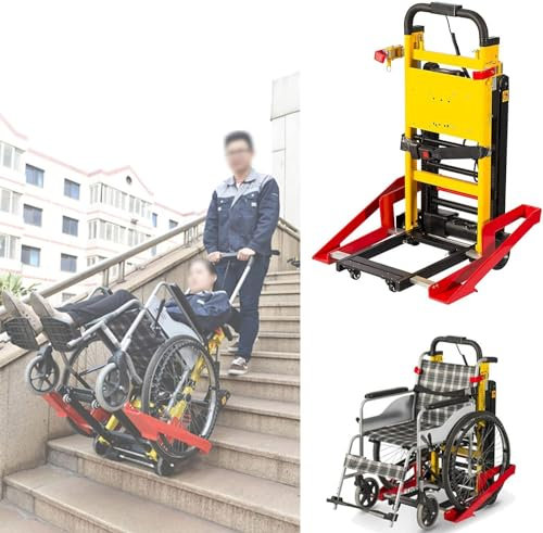 Carrozzina elettrica, carrello per scale da 120W per sedie a rotelle Carrozzina elettrica leggera per pazienti o anziani che si arrampicano sulle scale
