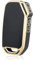 OFF WE GO Coque de Clé Voiture pour KIA TPU 3 Bouton Accessoire Clé de Voiture pour Ceed Soul Sportage Sorento Stinger Rio Optima NIRO Forte Coque de Protection pour clé de Voiture, Or Noir