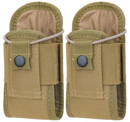 Tactical Radio Holder Bag Molle Radio Holster Heavy Case Accessories Adjustable Radios Pouch Holster Case for Baofeng UV-5R UV-17R UV-9R Two Way Radio Walkie Talkies(2Pack)