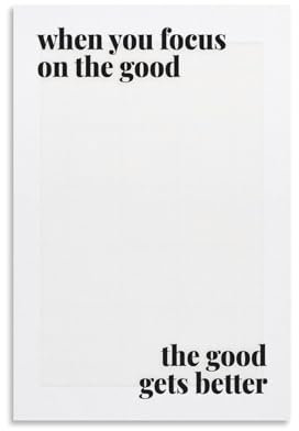 TSIDDKA Focus on The Good-Poster, Wohnzimmer-Dekor, moderne ästhetische Wandkunst, Poster, Geschenk für Freunde, ungerahmt, 20 x 30 cm