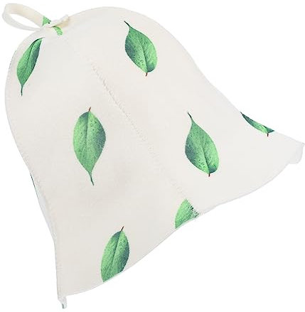 Gogogmee Filzhut Für Sauna Wiederverwendbarer Hut Atmungsaktiver Saunahut Für Haushalt Und Saunaraum Badehut Für Damen Saugfähiger Saunahut Zum Tragen Und Aufhängen