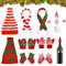 SPHERETRON Weihnachten Puppe Kleidung Kostüm Zubehör Wichtel Kleidung Miniatur Wichtel Kleidung Puppen Weihnachtself Puppe Kostüm für Weihnachtsdekorationen Tischdekoration