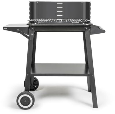 Livoo - Barbecue à Charbon DOC328-48.5x28.8 cm de Cuisson, 5 Niveaux de Cuisson, Acier Peint, Grille en Acier chromé
