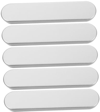 SEWACC 5pcs Tin Case Crayon Holder Box Simple Style Metal Pen Holder for Office