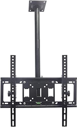 Soporte de techo para TV de pantalla plana de 14 y 55 pulgadas, inclinación giratoria ajustable y extensión de 410 x 410 mm, soporte de TV compatible para uso doméstico u oficina
