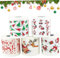 Papier de toilette de Noël, 5pcs Santa Claus imprimé Rolls de papier toilettes drôles, tissu de toilette à double couche pour les fournitures de faveur de fête de Noël