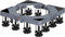 XAoSCd Base De Soporte para Lavadora Base Multifuncional para Lavadora Base De Soporte Ajustable para Secadora Y Refrigerador Largo/Ancho 40-65 Cm Contenedor Exterior para Plan,12legs-14-17cm