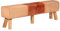 Xichuzi Bank Turnbock-Design Braun 160 cm Echtleder und Canvas, Schuhregal, Sitzbank, Dielen- & Flurmöbel, Konsolentisch, Flaches Regal, Schuhbank - 356385