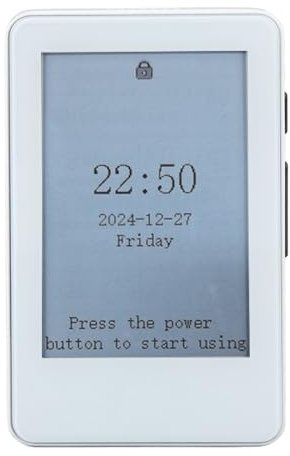 E Buchleser, 2,7 -Zoll -Tinten -Tablet Paperwhite Display, Leichtgewichtiger MP3 -Player mit Kalender, Wecker, Taschenrechner, Unterstützt 128 GB TF -Kartenerweiterung