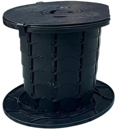 Toilettes pliantes d'extérieur - Pot de voyage - 34 x 32 cm - Portable et pliable - Imperméable et facile à nettoyer - Aide au chevet