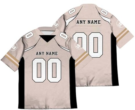 American Football Trikot Personalisiert American Football Jersey Shirts Personalisierte Spieltrikots mit Name Nummer Logo für Kinder Erwachsene Junge Mädchen Herrn Damen A23