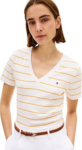 Tommy Hilfiger Slim Cody V-Nk SS Ww0Ww40584 - Chaqueta para Mujer, Color Naranja, Talla XS