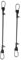 HOMOBABE 2 Pièces Connecteur de Poussette Double Réglable pour Poussettes de Jumeaux Adaptateur Pliable et Facile à Attacher et Détacher pour Sorties avec Garçon Fille