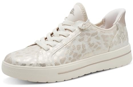 Jana Damen Sneaker Low Vegan Gold Leo MET 42