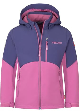 Trollkids Girls Balestrand Jacket 116, Mallow pink/Navy