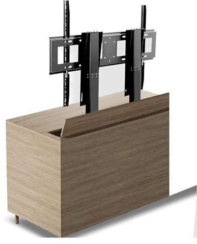 Soporte de TV motorizado para televisores de 55 a 120 Pulgadas, Elevador eléctrico telescópico con elevación automática, Soportes de TVs de Altura Ajustable y Soporte de Pared