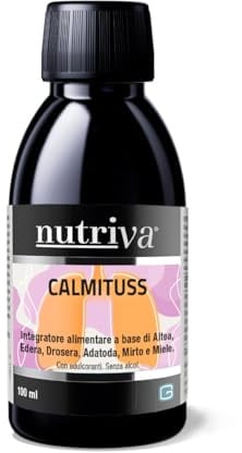 Calmituss Sciroppo Tosse Secca e Grassa per Adulti e Bambini - Con Altea, Edera, Drosera, Adatoda, Mirto e Miele - Emolliente, Lenitivo e Mucolitico - Senza Aromi - Flacone 100 ml