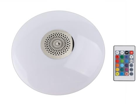 Bombilla LED RGBW Inteligente 30W E27 con Altavoz y Control Remoto Iluminación Musical para Hogar Tienda