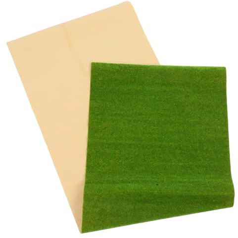 LIFKOME Kunstrasen Matte 35 X 100cm aus Kunststoff und Nylon Realistisch für Modellbau und Selbstgemacht Bastelarbeiten Wetterfester Rasen Teppich für Innen und Außenbereich