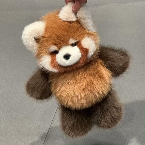 Yrsozi Laufendes Kuscheltier - 55cm Running Red Panda Plush, Schüttelnde Interaktive Bewegliche Beine Desktop-Zappel-Sensorspielzeug, Weihnachtsgeburtstagsgeschenk Für Kinder Und Erwachsene