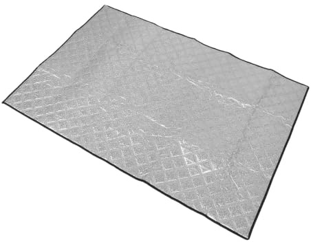 SHOWERORO Insulated Chest Freezer Cover and Tailored Shape with High-reflectivity Aluminum Foil , Lightweight 63x43in Waterproof Sunshade Protector for Outdoor Cooler and Refrigerator