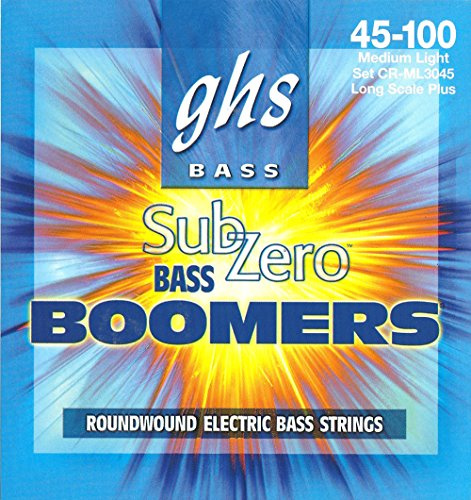GHS Boomers Sub-Zero Jeu de cordes pour basse Medium Light 45-100