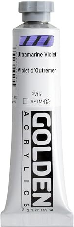 GOLDEN Heavy Body Acrylics, Ultramarine Violet, 2 fl. oz. Tube