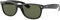 Ray-Ban Herren New Wayfarer Sonnenbrille, Schwarz (Black Frame/Green), 52 mm EU