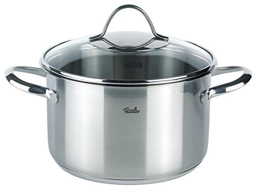 Fissler Paris/Edelstahl-Topf (3,6 L - Ø 20 cm) Kochtopf mit Glas-Deckel, Schüttrand, energiesparend - Induktion