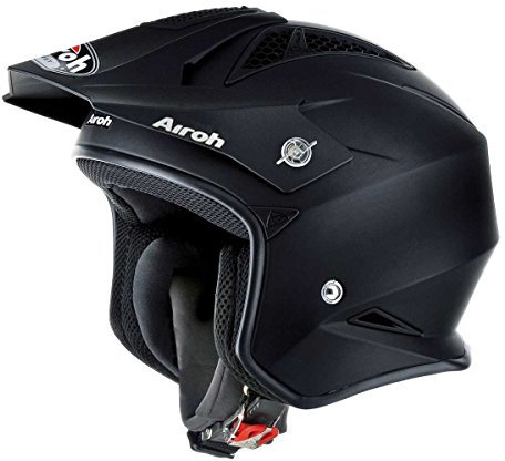 Airoh Motorrad Helm TRR, Matt Schwarz, 54-XS