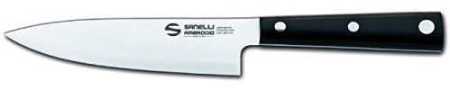 Sanelli Ambrogio Hasaki Coltello Chef, 16 cm, Acciaio Inossidabile, Grigio, 30.0x4.2x2.0 cm