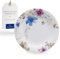 Villeroy & Boch Mariefleur Gris Basic Assiette plate, 27 cm, Porcelaine Premium, Blanc/Multicolore