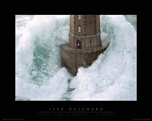 1art1 Leuchttürme Poster Leuchtturm Im Sturm, La Jument Frankreich Von Jean Guichard Kunstdruck Bild 50x40 cm