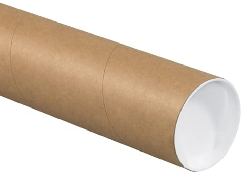 Box USA Shipping Tubes 4L x 36W, 12-Pack | Heavy Duty Cardboard Mailing Tube for Packing, Shipping and Mailing 436