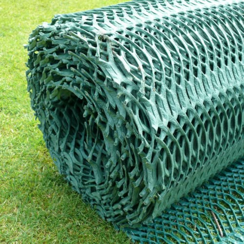 Suregreen Grass Reinforcement Mesh | 2m x 20m Roll | 14mm Thick Heavy Duty GR Mesh | Lawn Repair Mat | Grass Protection Mats | Driveway Turf Support | Garden Ground Stabilisation