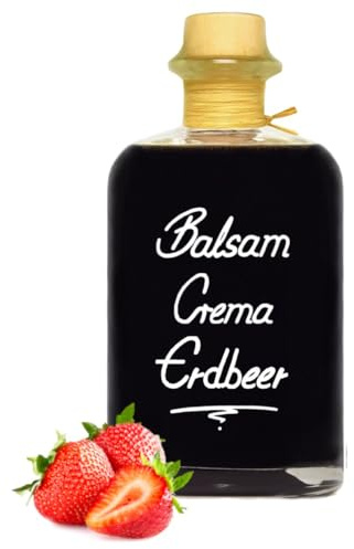 Geniess-Bar! Balsamico Creme Erdbeer (1 Liter) - Premium Crema di Aceto Balsamico di Modena IGP mit 3% Säure