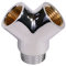 VARIOSAN 11053 Raccordo a forcella, 1/2”, ottone cromato